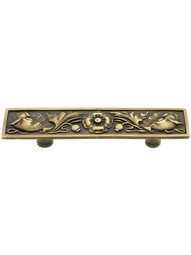 Poppy Flower Drawer Pull - 3" Center to Center